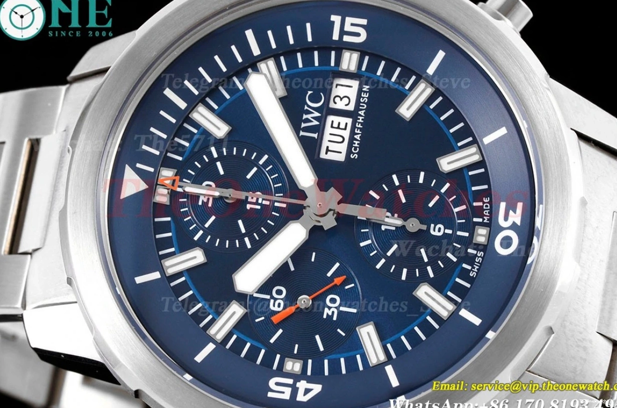 V6SF Chronograph 45mm SS Blue Dial A7750 Aquatimer SS 0410